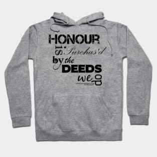 Christopher Marlowe Hero & Leander Honour Quote (B&W) Hoodie